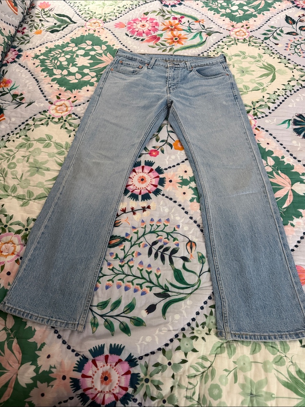 Levi's 527 Light Blue Wide-Leg Men's Jeans